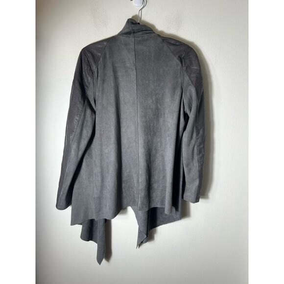 BlankNYC Gray Mixed Media Long Sleeve Cardigan Sz S - Picture 2 of 3